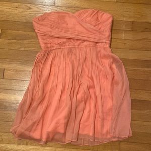 J.Crew Coral Strapless dress